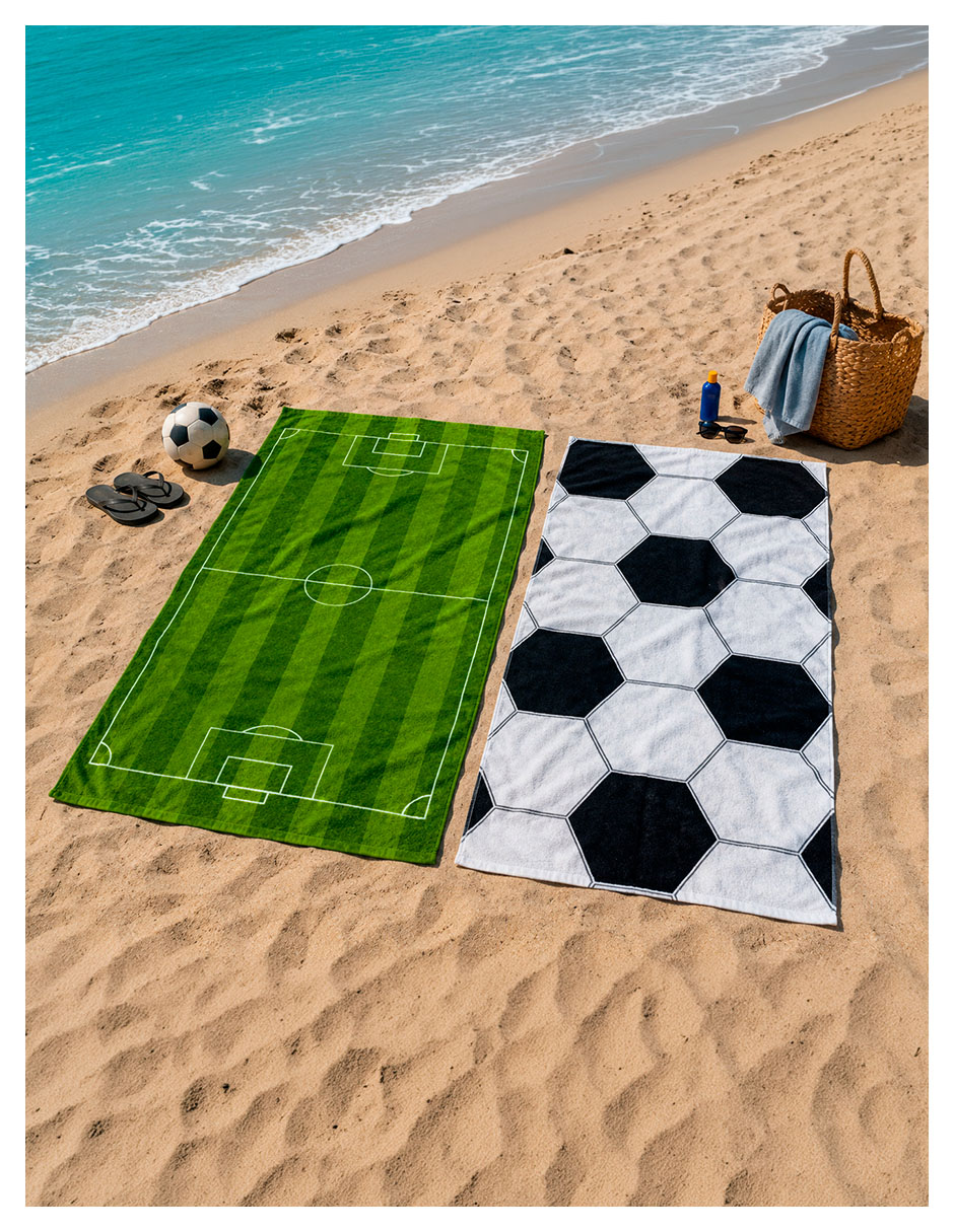 Set toalla de baño Vamos Equipo Fútbol de algodón 2